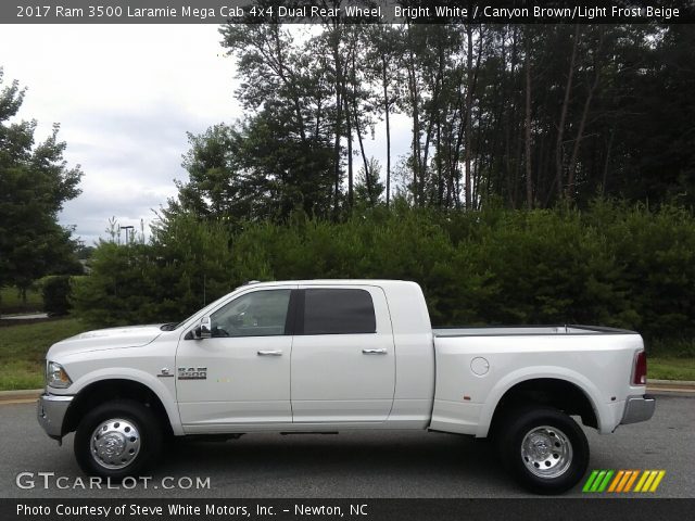 2017 Ram 3500 Laramie Mega Cab 4x4 Dual Rear Wheel in Bright White