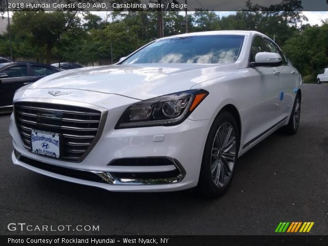 2018 Hyundai Genesis G80 AWD in Casablanca White