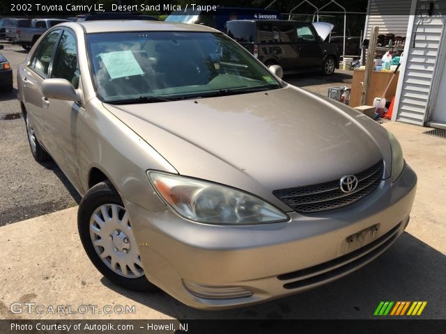 2002 Toyota Camry LE in Desert Sand Mica