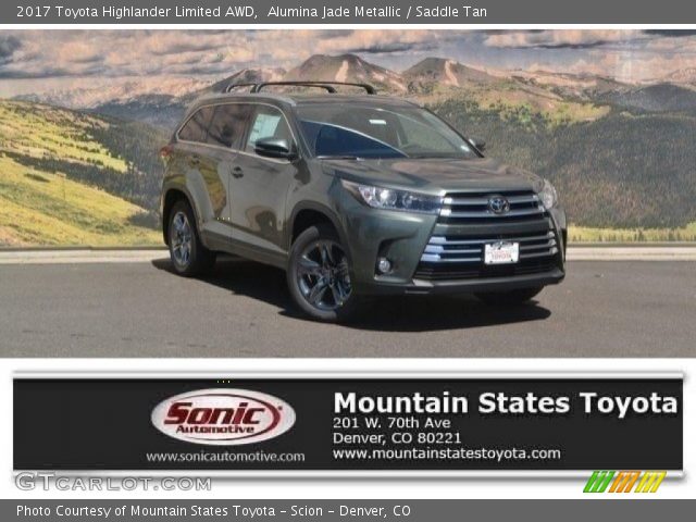 2017 Toyota Highlander Limited AWD in Alumina Jade Metallic