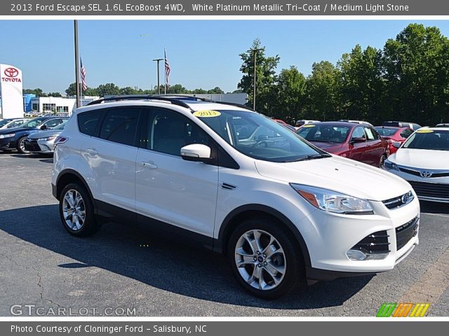 2013 Ford Escape SEL 1.6L EcoBoost 4WD in White Platinum Metallic Tri-Coat