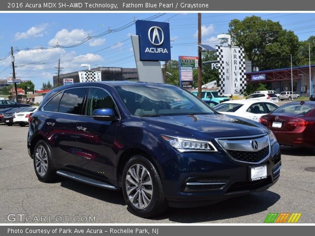 2016 Acura MDX SH-AWD Technology in Fathom Blue Pearl