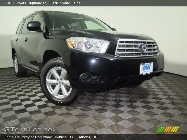 2008 Toyota Highlander  in Black
