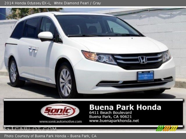 2014 Honda Odyssey EX-L in White Diamond Pearl