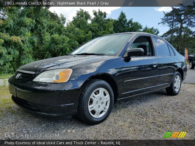 2001 Honda Civic LX Sedan in Nighthawk Black Pearl