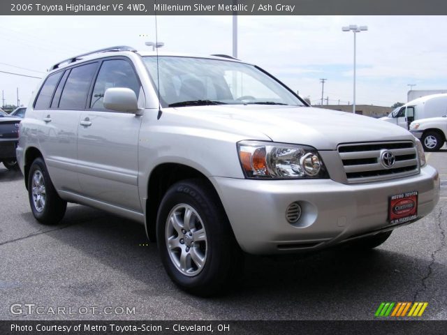 2006 Toyota Highlander V6 4WD in Millenium Silver Metallic