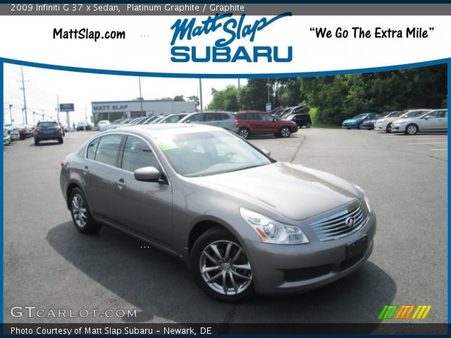 2009 Infiniti G 37 x Sedan in Platinum Graphite