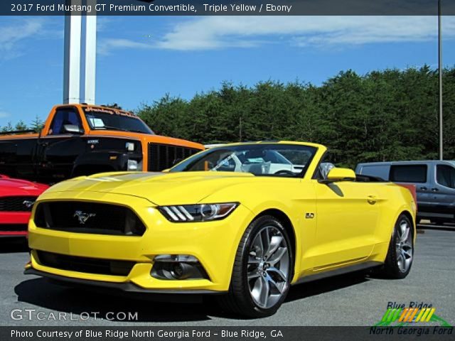 2017 Ford Mustang GT Premium Convertible in Triple Yellow