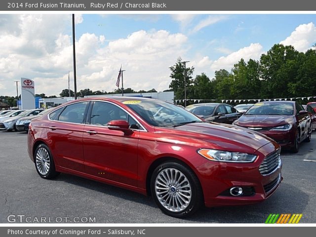 2014 Ford Fusion Titanium in Ruby Red