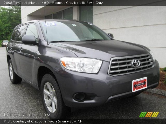 2008 Toyota Highlander 4WD in Magnetic Gray Metallic