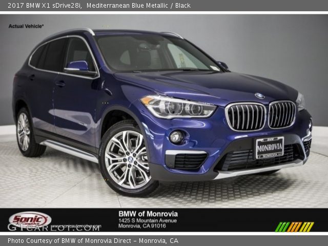 2017 BMW X1 sDrive28i in Mediterranean Blue Metallic