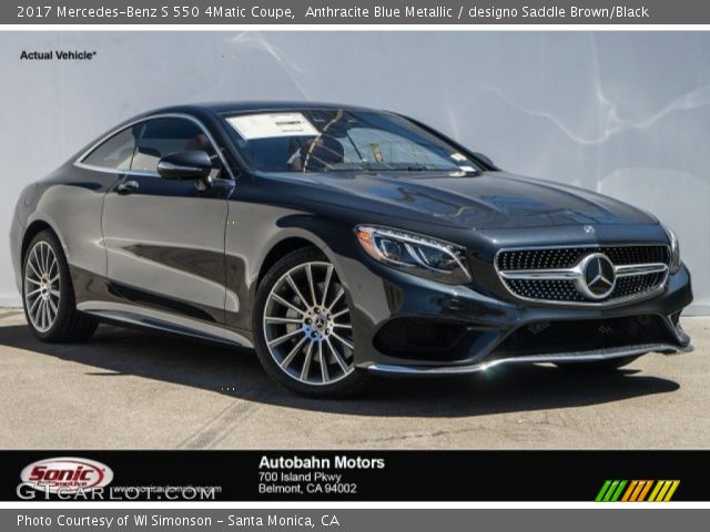 2017 Mercedes-Benz S 550 4Matic Coupe in Anthracite Blue Metallic