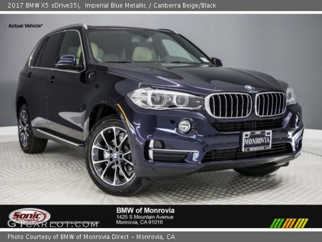 2017 BMW X5 sDrive35i in Imperial Blue Metallic