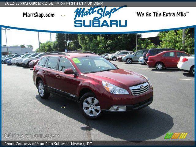 2012 Subaru Outback 2.5i in Ruby Red Pearl