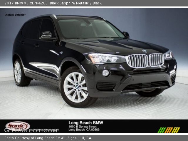 2017 BMW X3 xDrive28i in Black Sapphire Metallic