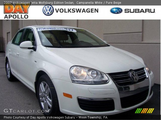 2007 Volkswagen Jetta Wolfsburg Edition Sedan in Campanella White