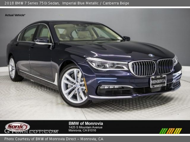 2018 BMW 7 Series 750i Sedan in Imperial Blue Metallic