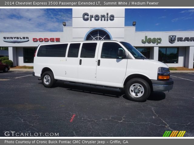 2014 Chevrolet Express 3500 Passenger Extended LT in Summit White
