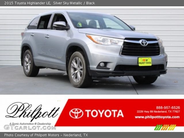 2015 Toyota Highlander LE in Silver Sky Metallic