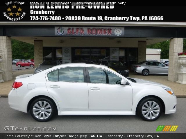 2010 Subaru Legacy 2.5i Limited Sedan in Satin White Pearl