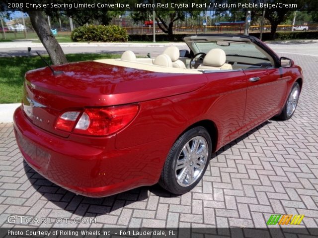 2008 Chrysler Sebring Limited Convertible in Inferno Red Crystal Pearl