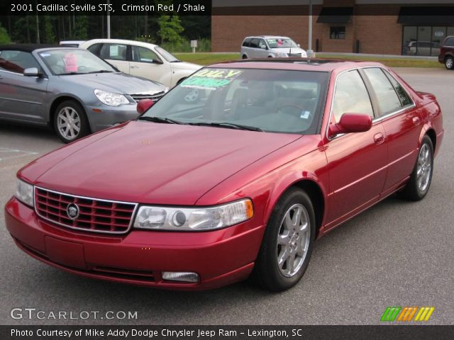 2001 Cadillac Seville STS in Crimson Red
