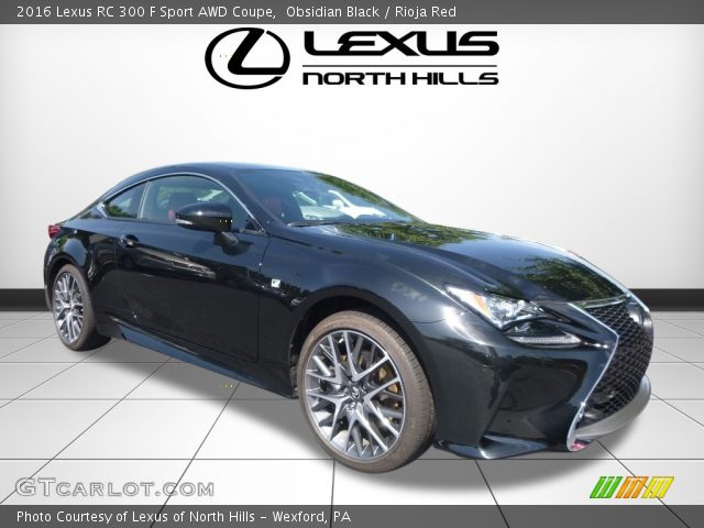 2016 Lexus RC 300 F Sport AWD Coupe in Obsidian Black