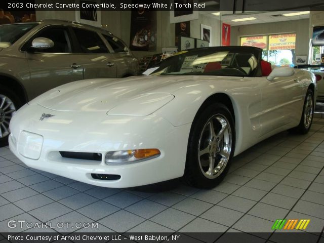 Speedway White 2003 Chevrolet Corvette Convertible Torch