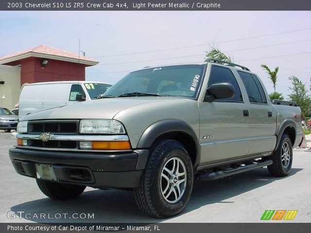 2003 Chevrolet S10 LS ZR5 Crew Cab 4x4 in Light Pewter Metallic