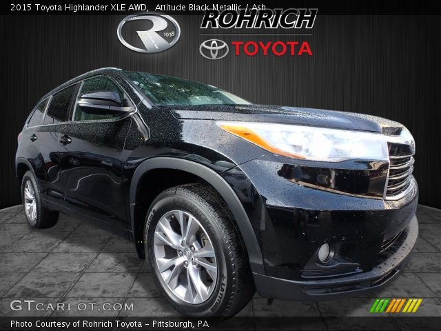 2015 Toyota Highlander XLE AWD in Attitude Black Metallic