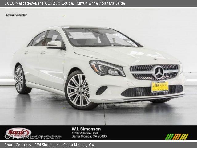 2018 Mercedes-Benz CLA 250 Coupe in Cirrus White