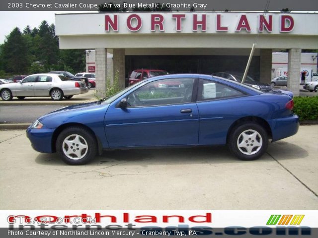2003 Chevrolet Cavalier Coupe in Arrival Blue Metallic