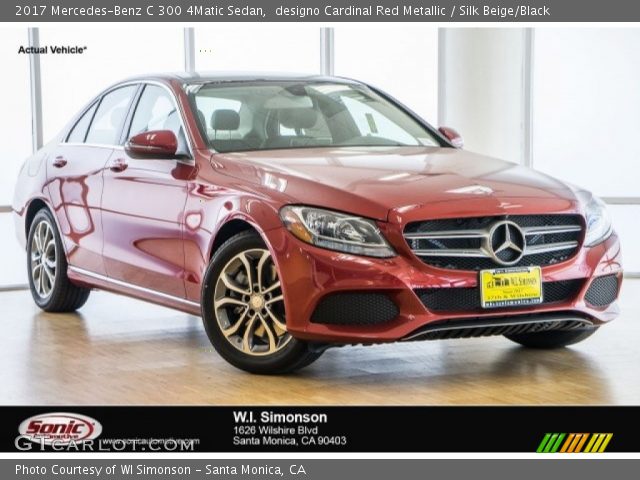 2017 Mercedes-Benz C 300 4Matic Sedan in designo Cardinal Red Metallic