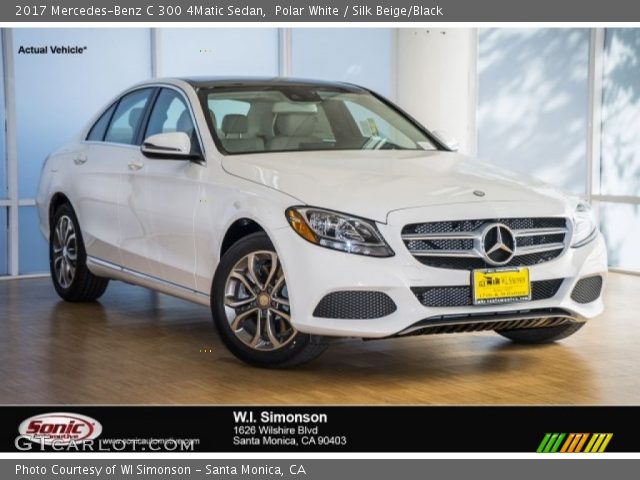 2017 Mercedes-Benz C 300 4Matic Sedan in Polar White