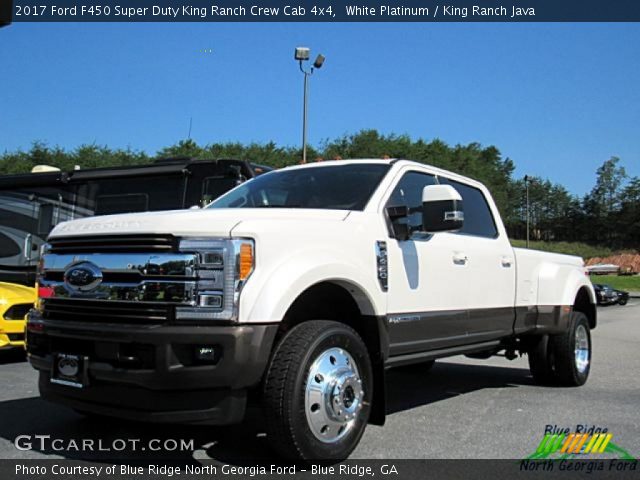 2017 Ford F450 Super Duty King Ranch Crew Cab 4x4 in White Platinum