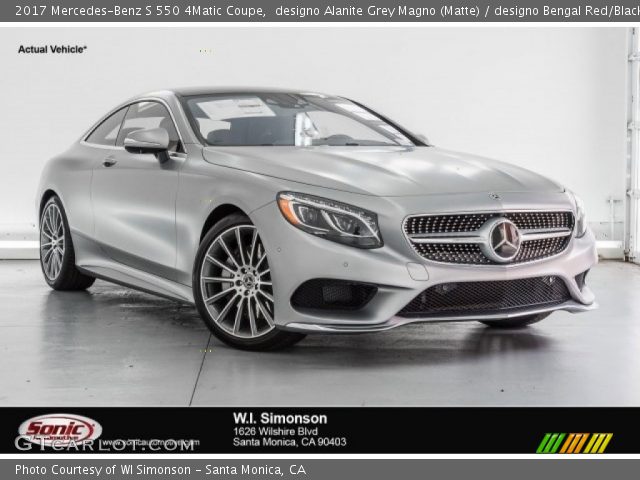 2017 Mercedes-Benz S 550 4Matic Coupe in designo Alanite Grey Magno (Matte)