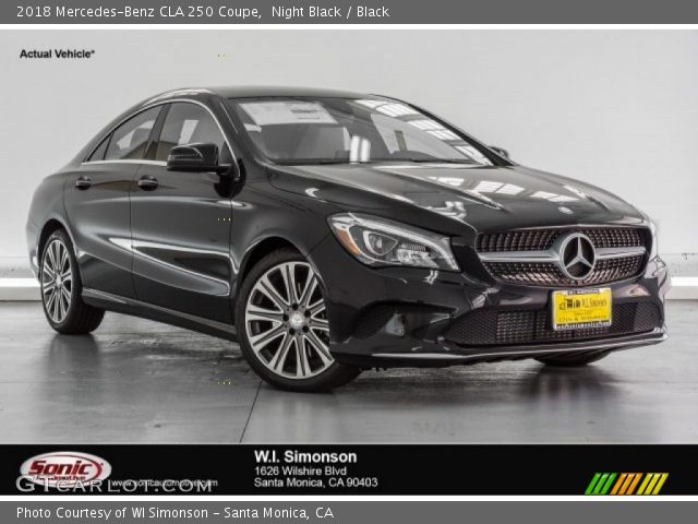 2018 Mercedes-Benz CLA 250 Coupe in Night Black