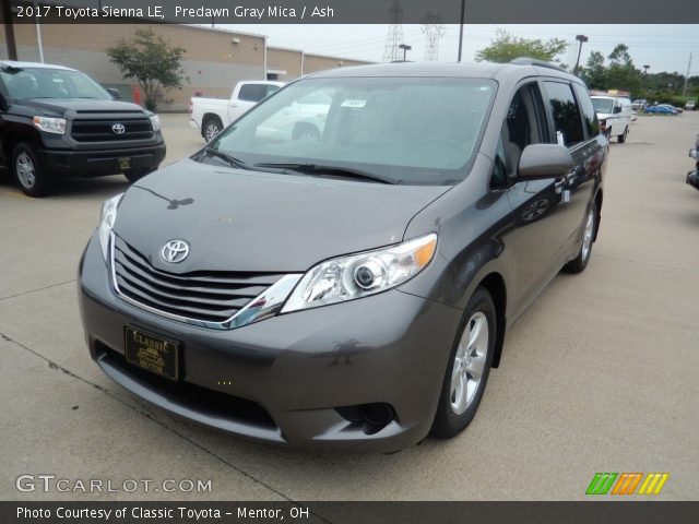 2017 Toyota Sienna LE in Predawn Gray Mica