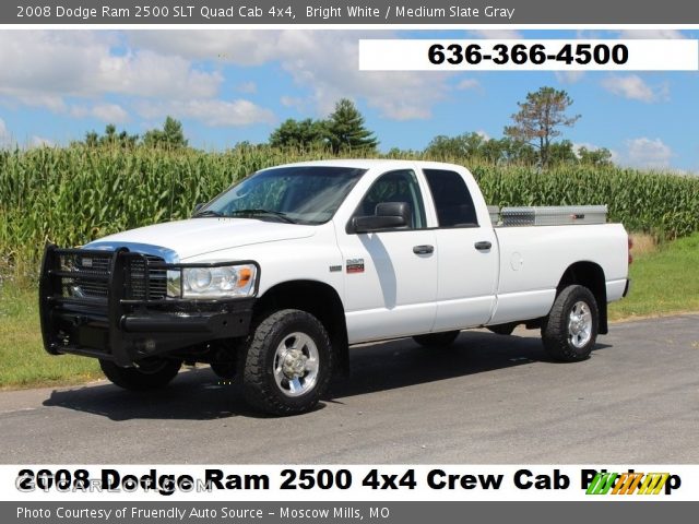 2008 Dodge Ram 2500 SLT Quad Cab 4x4 in Bright White