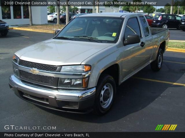 2008 Chevrolet Colorado Work Truck Extended Cab in Silver Birch Metallic