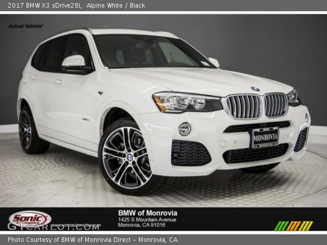 2017 BMW X3 sDrive28i in Alpine White