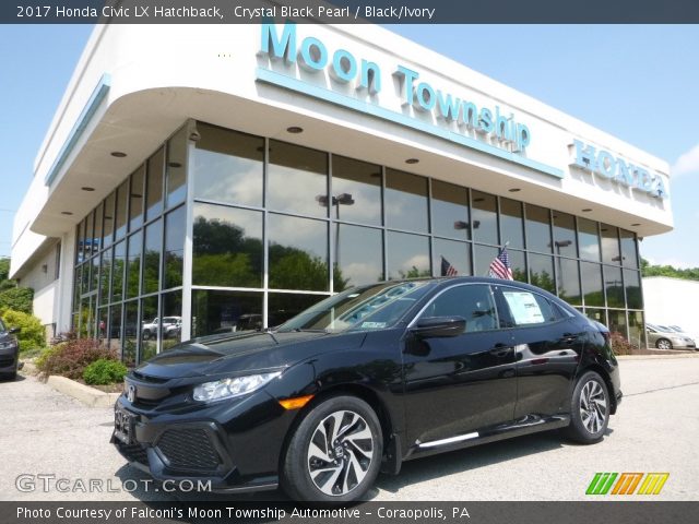 2017 Honda Civic LX Hatchback in Crystal Black Pearl