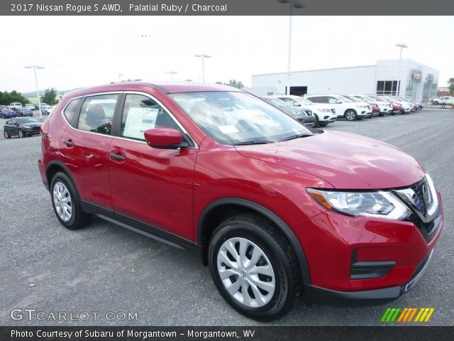 2017 Nissan Rogue S AWD in Palatial Ruby