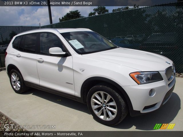 2013 BMW X3 xDrive 28i in Alpine White