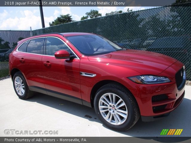 2018 Jaguar F-PACE 35t AWD Prestige in Firenze Red Metallic