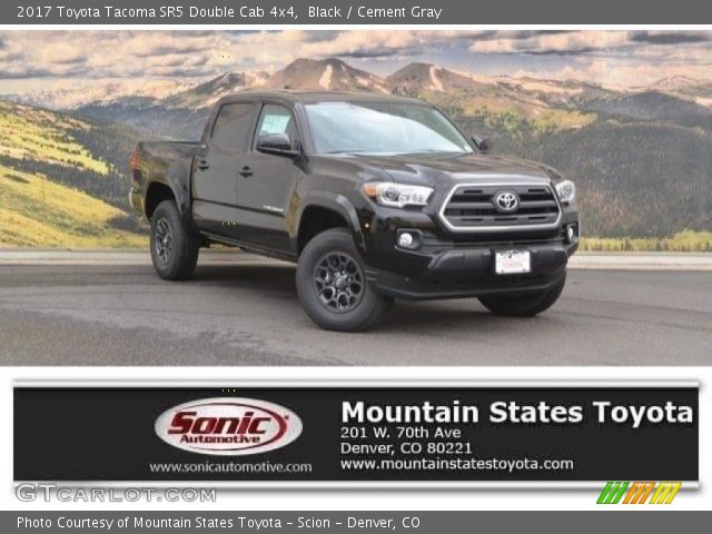 2017 Toyota Tacoma SR5 Double Cab 4x4 in Black