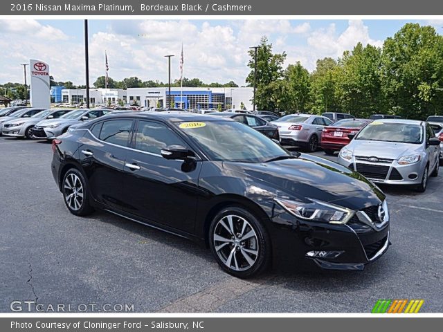 2016 Nissan Maxima Platinum in Bordeaux Black