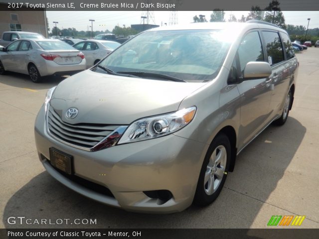 2017 Toyota Sienna LE in Creme Brulee Mica