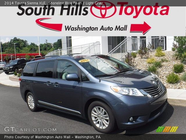 2014 Toyota Sienna XLE in Shoreline Blue Pearl