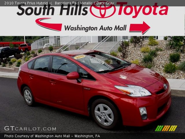 2010 Toyota Prius Hybrid III in Barcelona Red Metallic